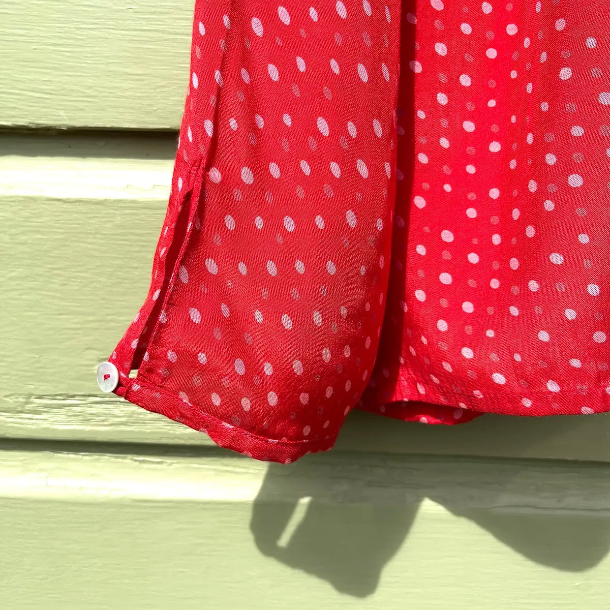 Shirt--Polka Dot, Long Sleeves, Red (Little Journeys)