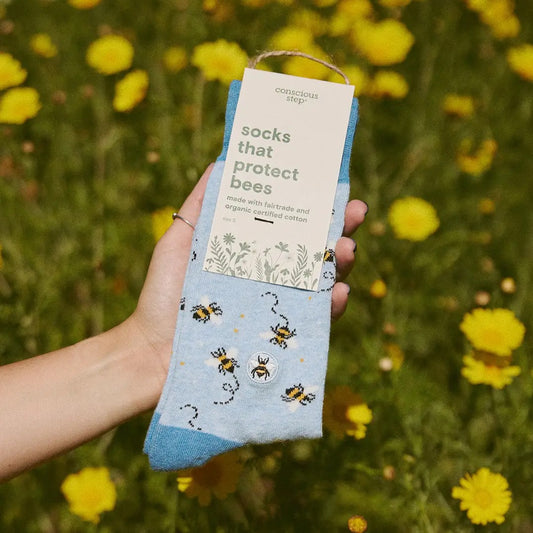 Socks--"Protect Bees" (Conscious Steps)