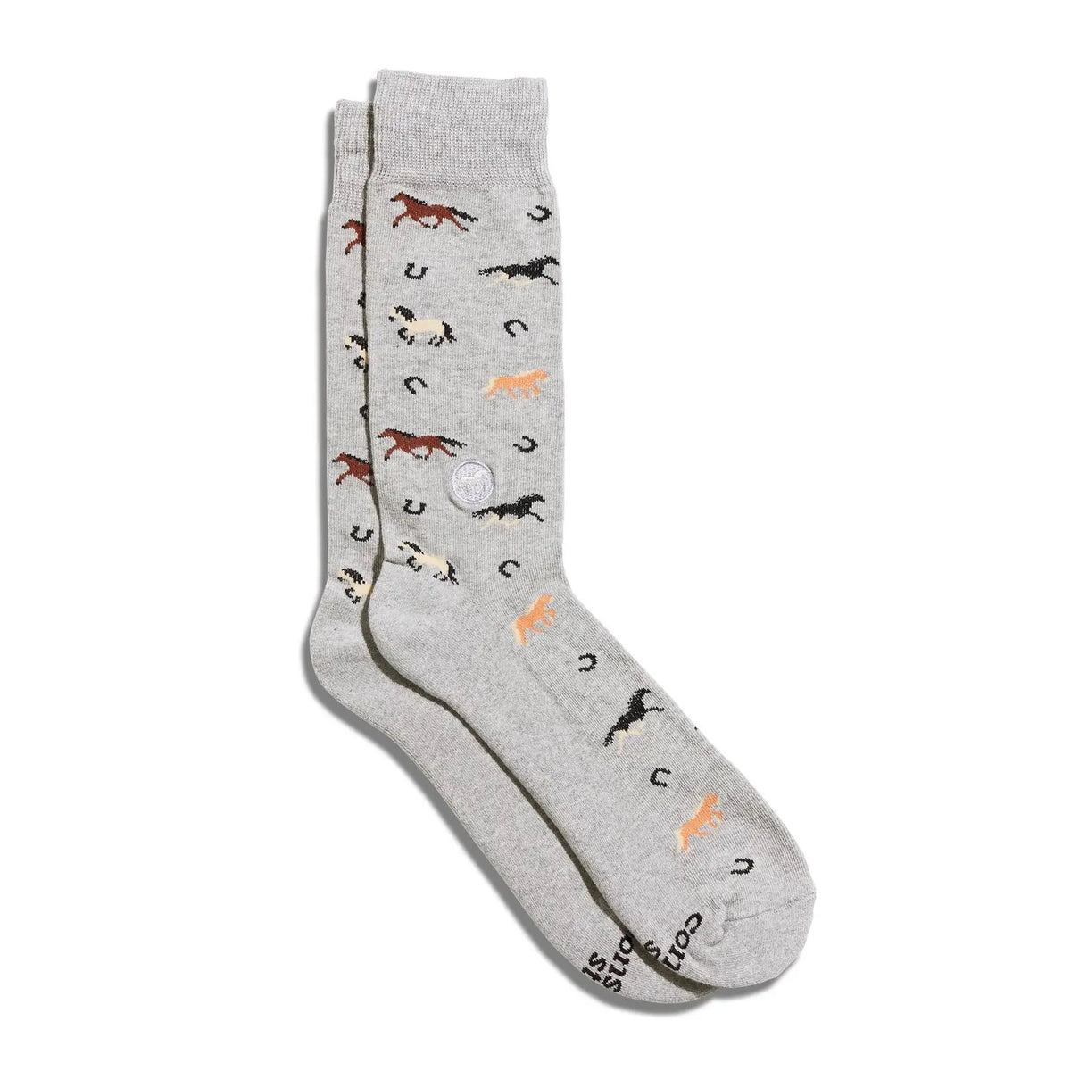 Socks--"Save Horses", Crew, Cotton-Blend (Conscious Steps)