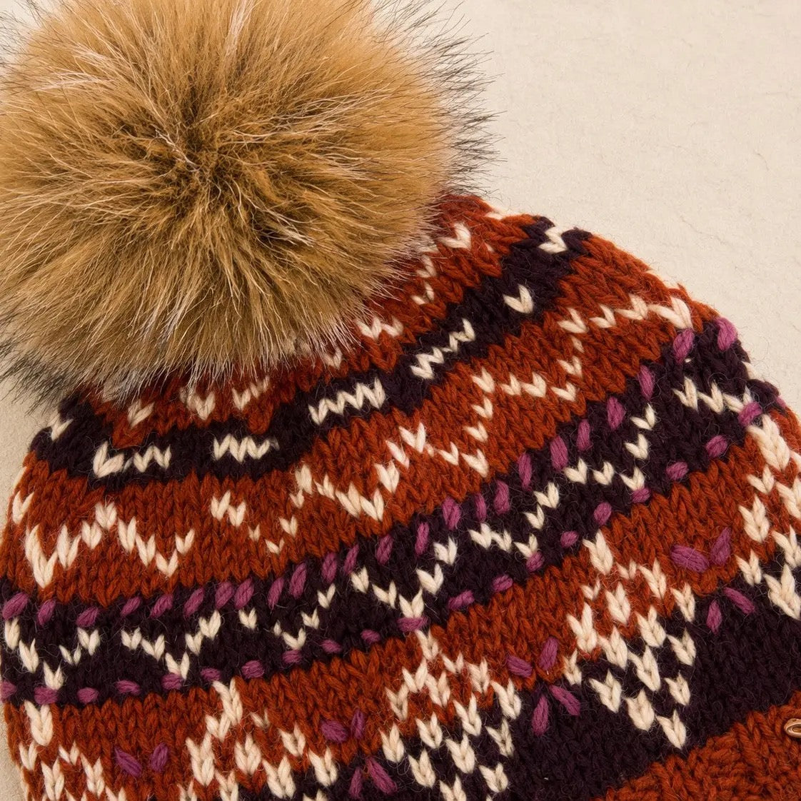 Hat--"Alpine", Beanie, Wool --Rust (By Many Hands)