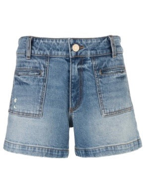 Shorts--"Jane", Jean, Patch Pockets, Denim Blue (Kut from the Kloth)