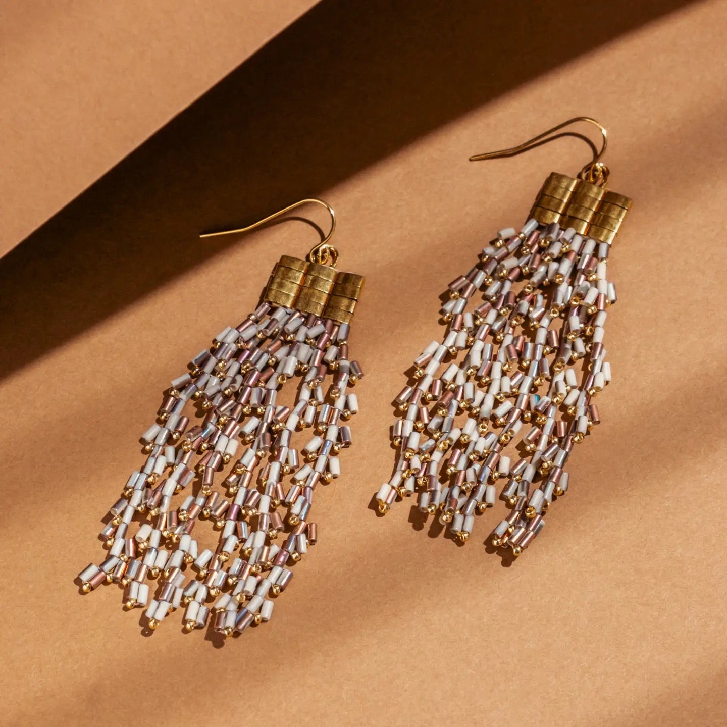 Earrings--"Cascade" Fringe, Posts, 2 Versions (Mayana)