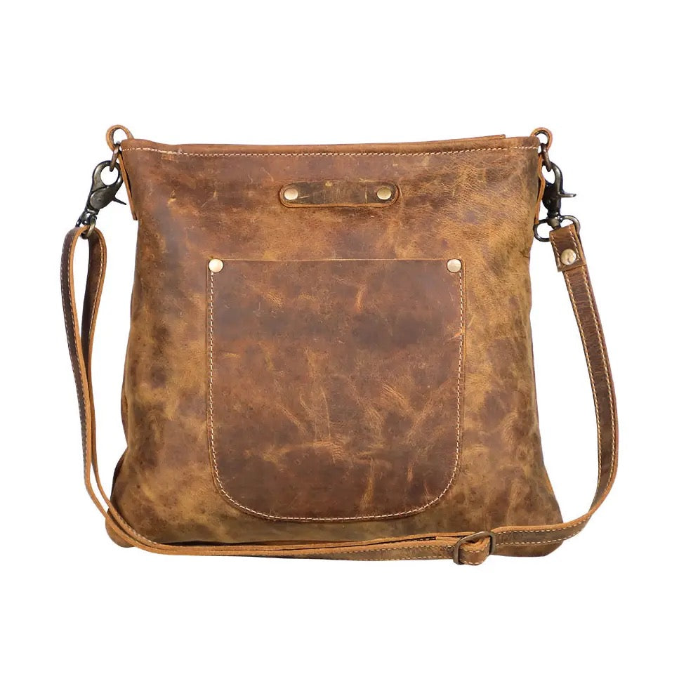 Bag--"The Beast", Leather, Brown (Myra Bag)