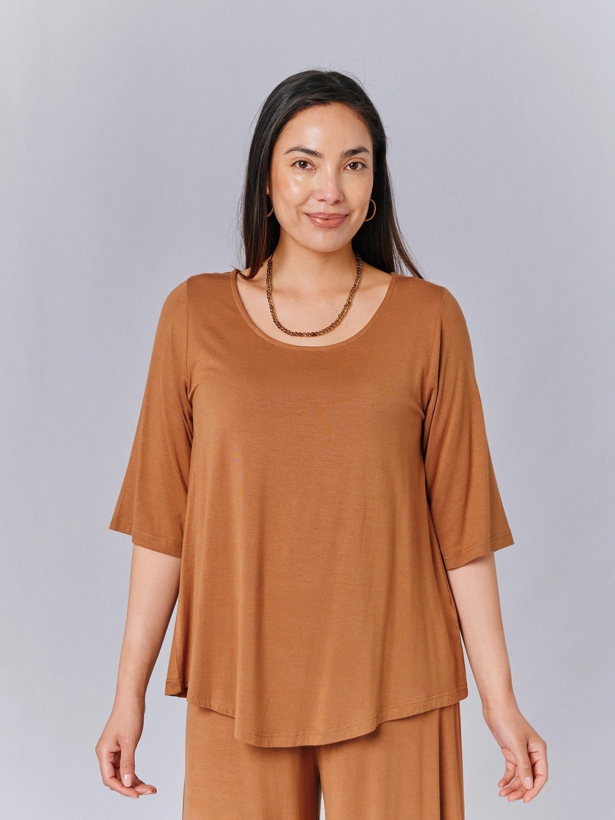 Top--"Maya", 3/4 Sleeve, 3 Colors (Windhorse Trading Co.)