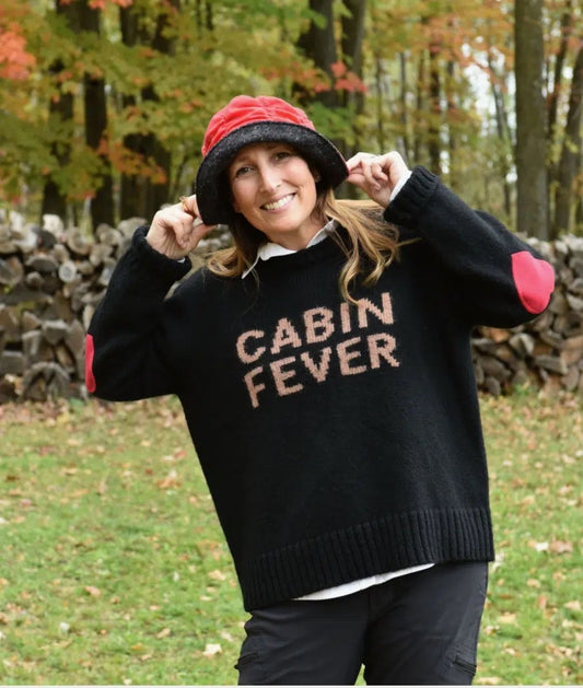 Sweater--"Cabin Fever", Merino Wool-Blend (Heim Made)
