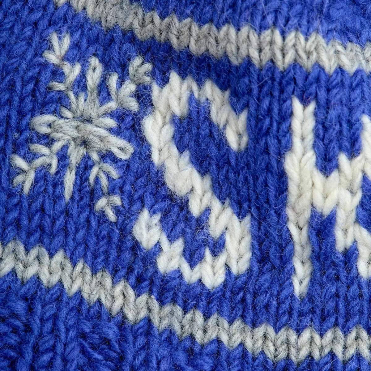 Hat--"Snow", Beanie, Wool --Blue OR Grey (By Many Hands) (Copy)