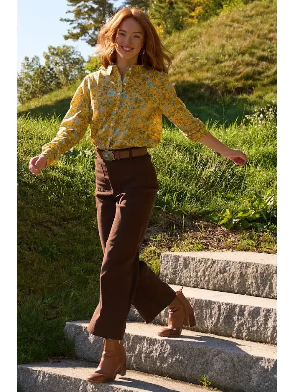 Blouse--"Good Boyfriend", Cotton, Floral Sunshine (and for Good)