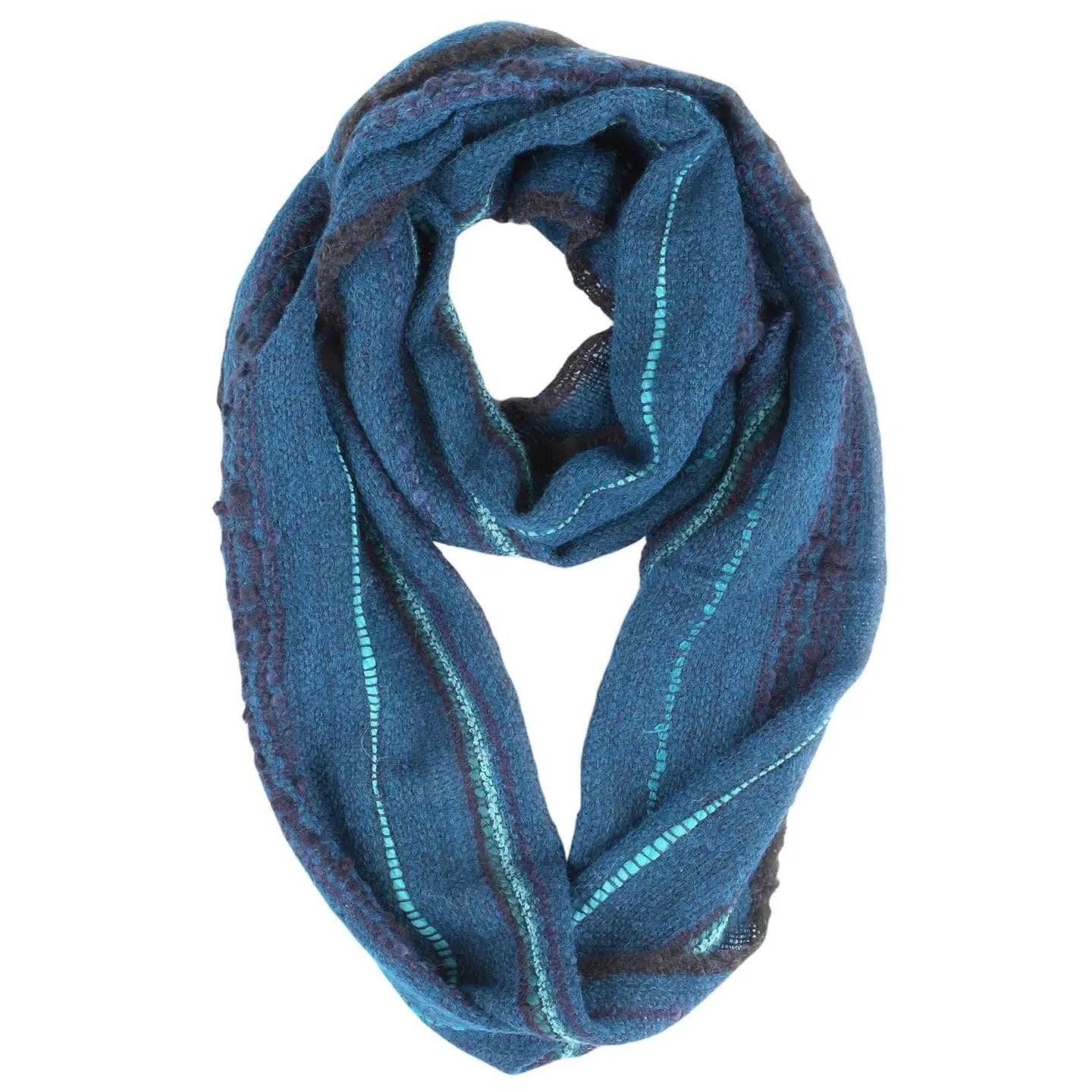 Scarf--Alpaca, Infinity, Deep Sea Blue (Shupaca Alpaca)