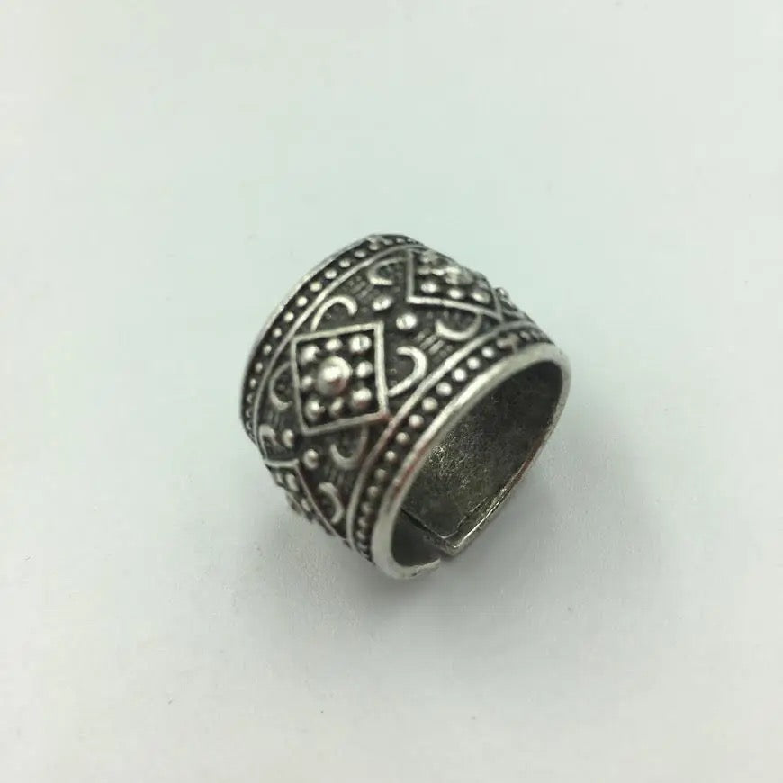 Ring--"Ottoman Garden", Silver-Plated Brass (Volare)