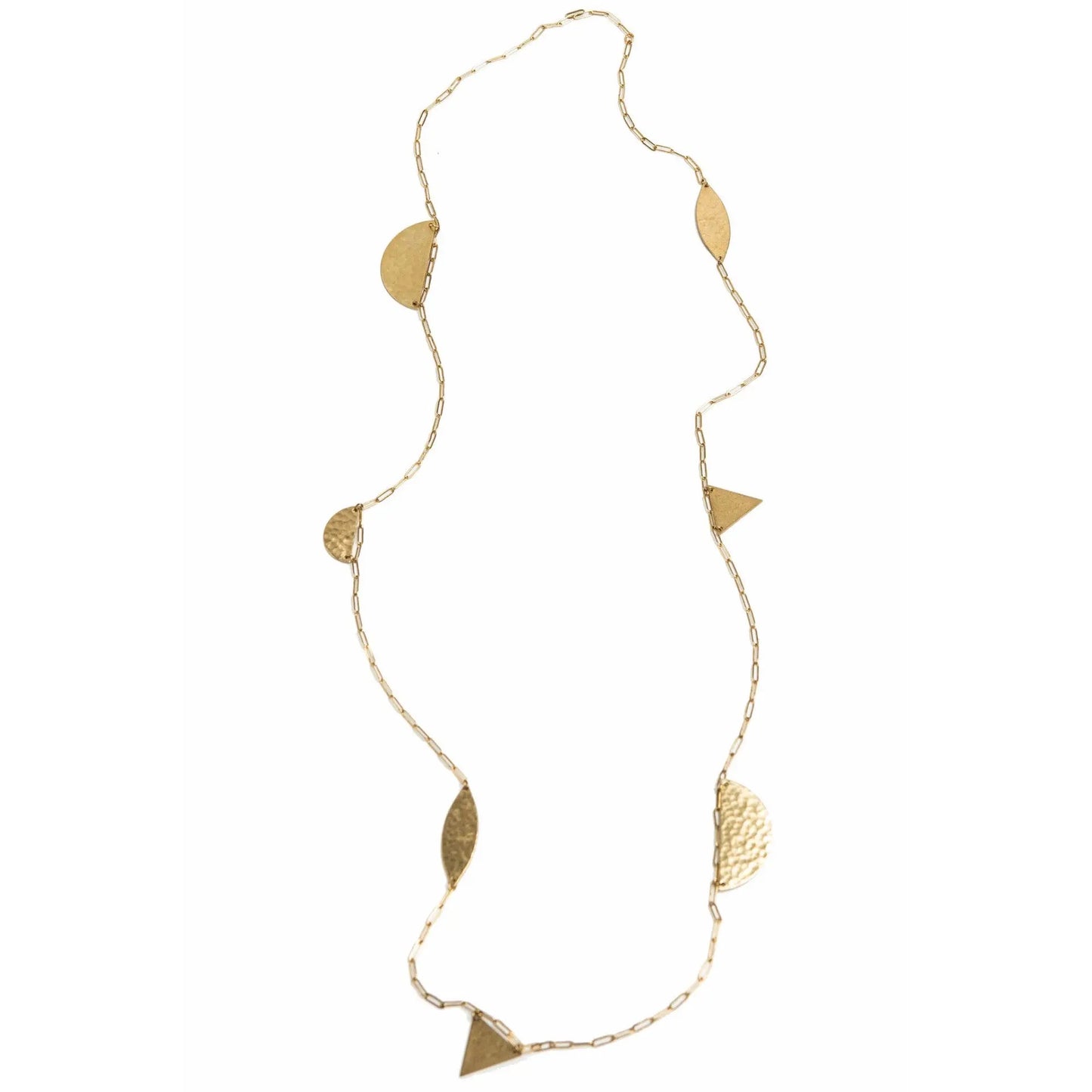 Necklace--"Geo Dance", Gold-Plated (Tilly Doro)