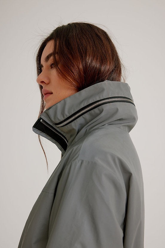 Jacket--Rain, Reflective (NO lining) (Nikki Jones)