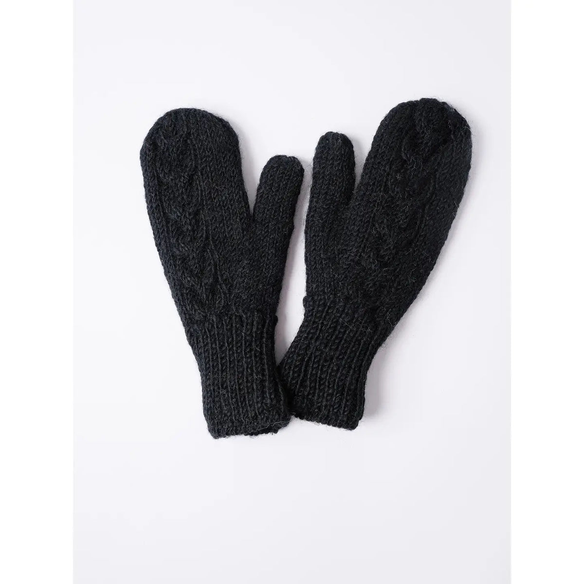 Mittens--Wool, Cable, Solid-- 4 Colors (WIndhorse Trading Co)