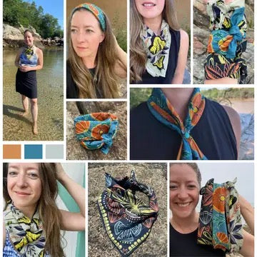 Bandana--Cotton, 3 Patterns (Jen Fox Studio)