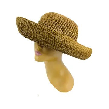 Hat--3" Brim, Raffia, 5 Colors (Shebobo)