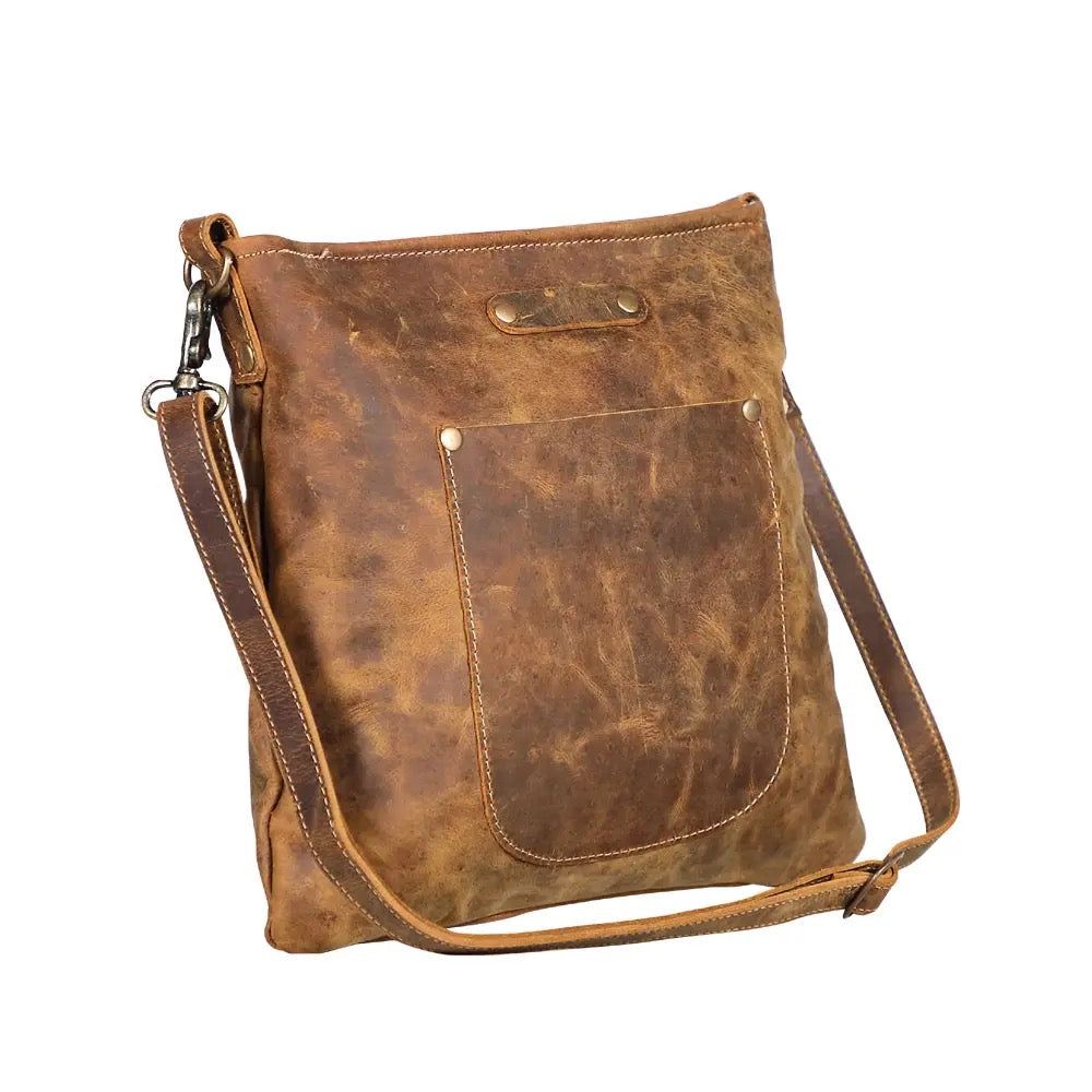 Bag--"The Beast", Leather, Brown (Myra Bag)