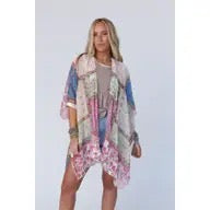 Kimono--"Boho Patchwork" (Three Bird Nest)