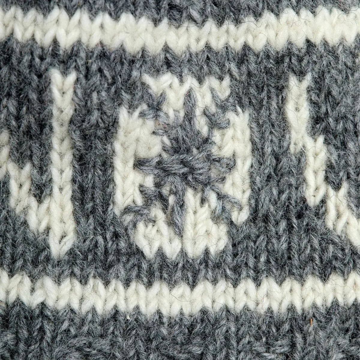 Hat--"Snow", Beanie, Wool --Blue OR Grey (By Many Hands) (Copy)