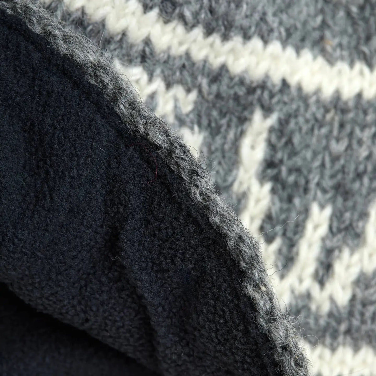 Hat--"Snow", Beanie, Wool --Blue OR Grey (By Many Hands) (Copy)
