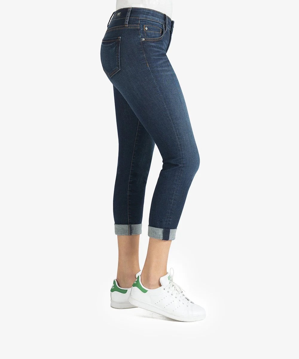 Pants--"Catherine", Mid Rise, Boyfriend, Denim Jeans, Black (Kut from the Kloth)