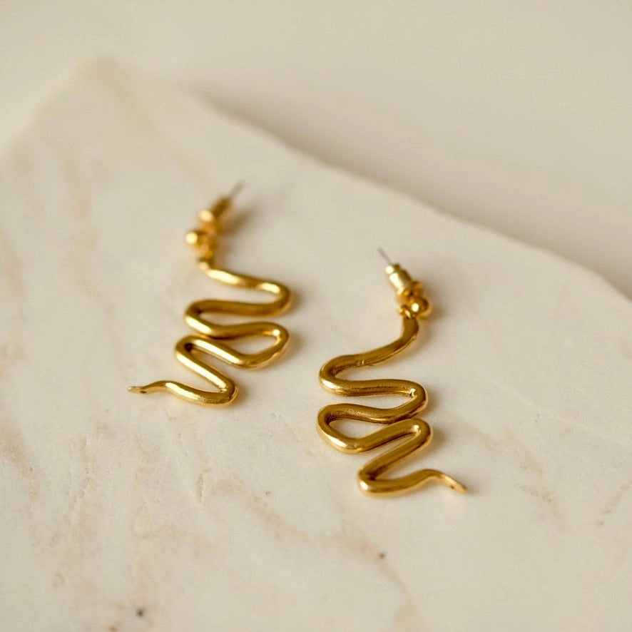 Earrings--Serpent, Dangle (Tilly Doro)