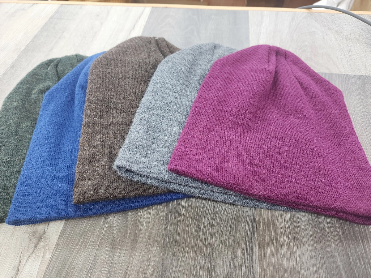 Hat-Beanie, Alpaca, SOLID--Royal Blue OR Magenta (Suncrest Orchard Alpacas)