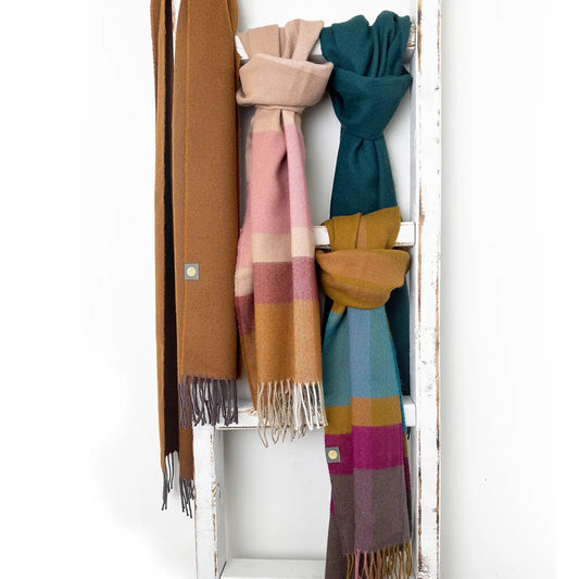 Scarf--Alpaca (Baby), ColorBlock, 2 Colorways (Shupaca Alpaca)