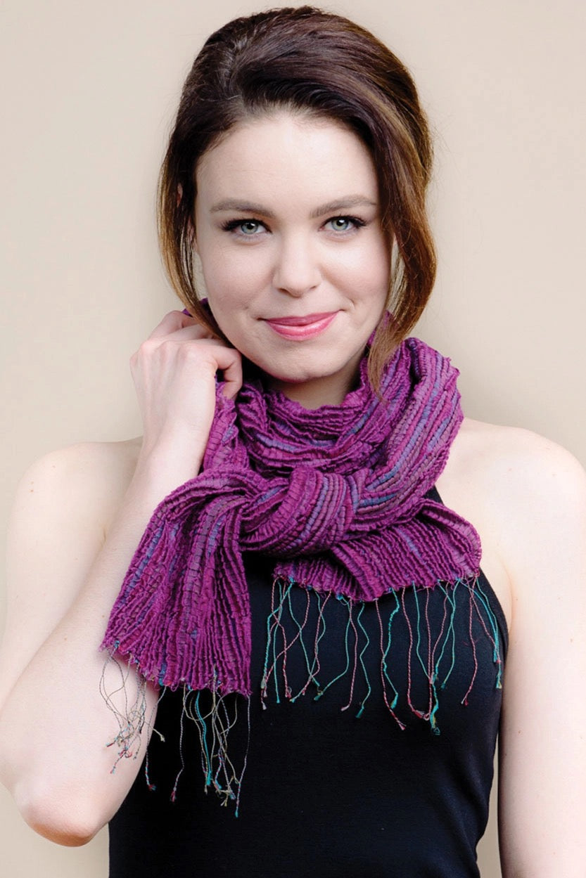 Scarf--"Revati", Wool-Silk, Many Colors (Sevya Handmade)