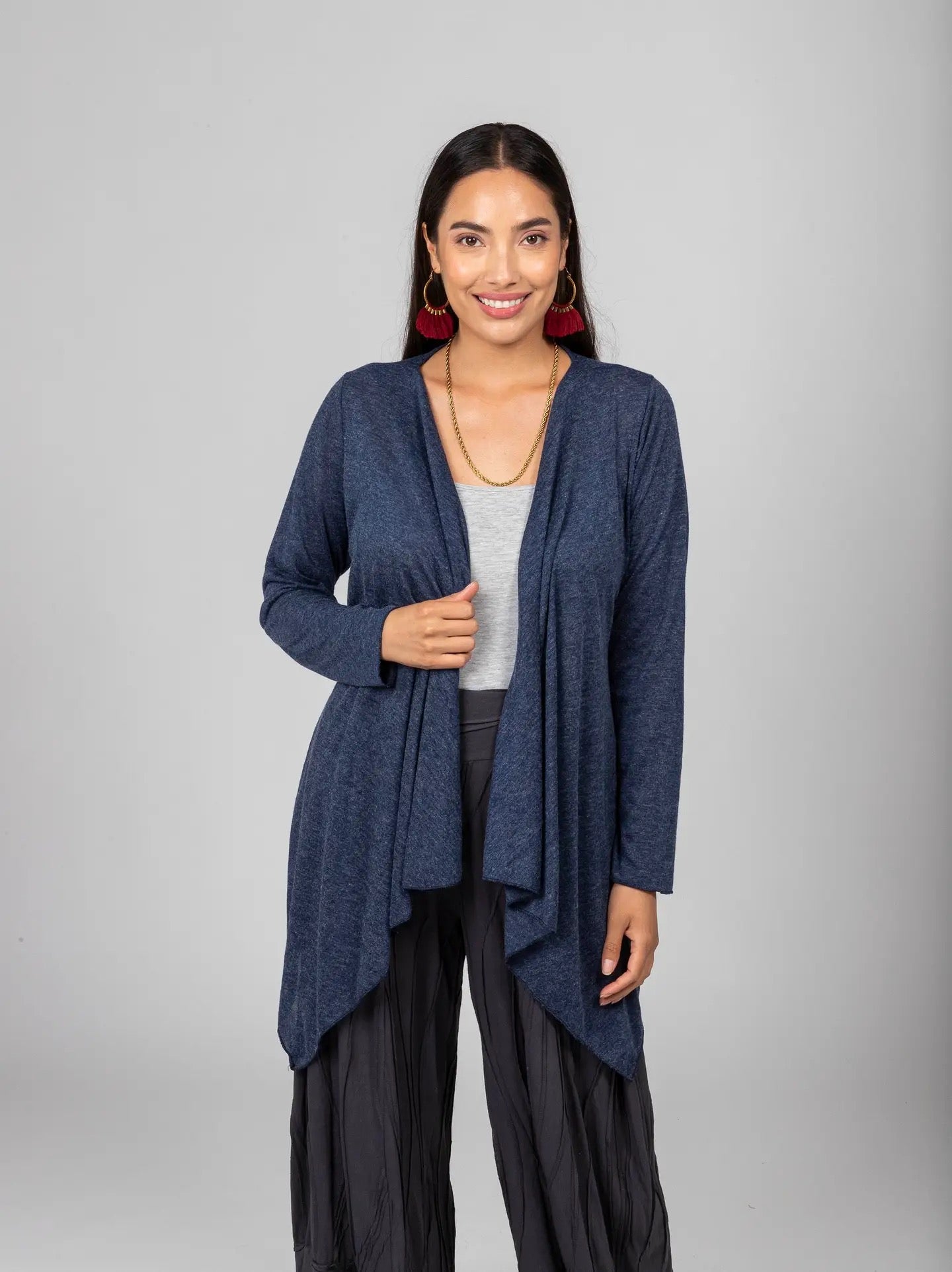 Cover Up--Open-front, Viscose, Rose Gold OR Charcoal (Windhorse Trading Co)