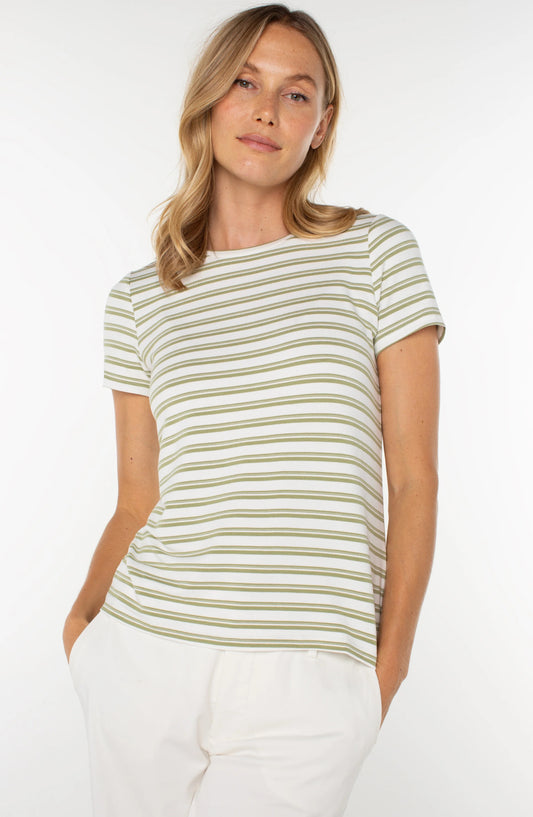 Shirt--Tee, Striped, Knit, 2 Colors (Liverpool LA)
