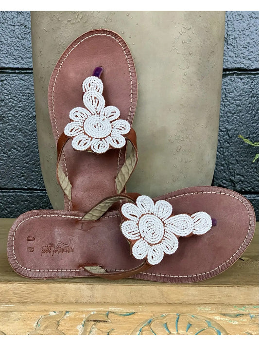 Sandal--Beaded, 3 Versions (Her Best Foot Forward)