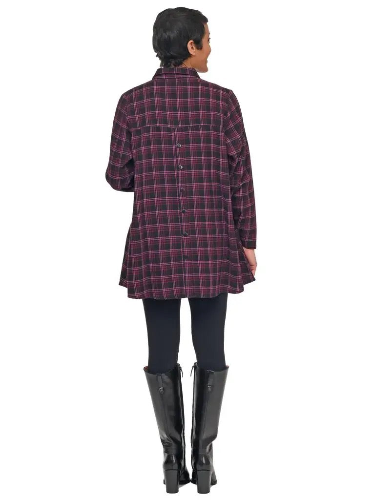 Shirt--"Logan", Flannel, 4 Patterns (Tulip)