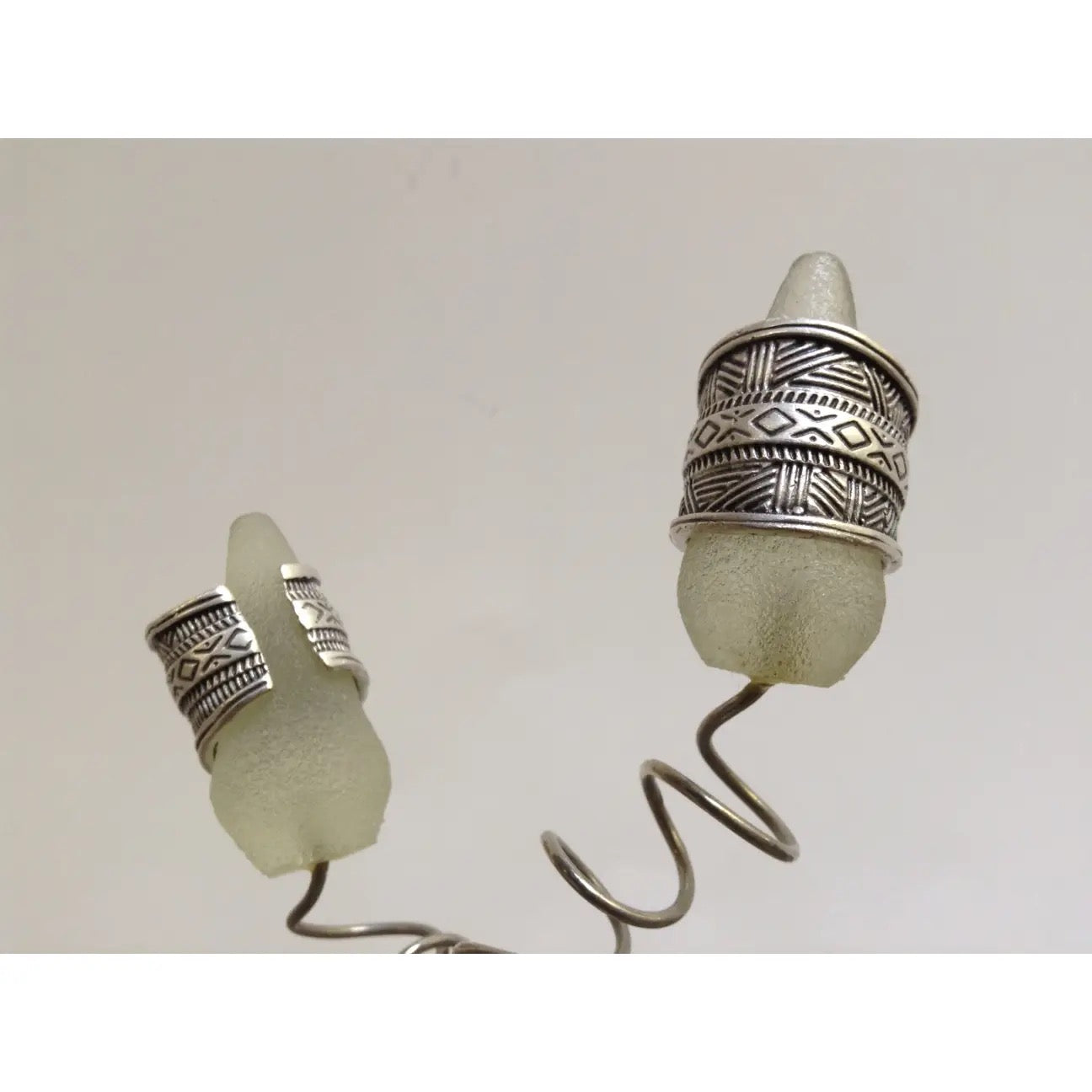 Ring--"Kilim", Silver-Plated Brass (Volare)