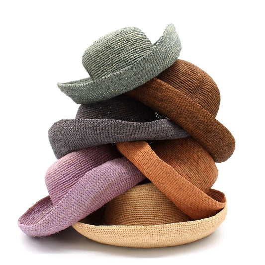 Hat--"Leor", Crochet-Raffia, 5 Colors (Shebobo)