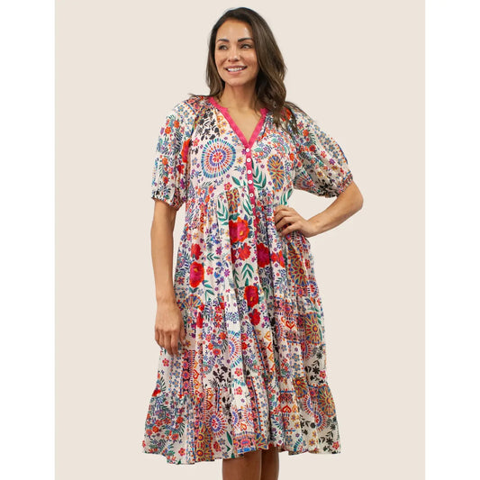 Dress--"Indie", Multi (Caite & Kyla SEO)