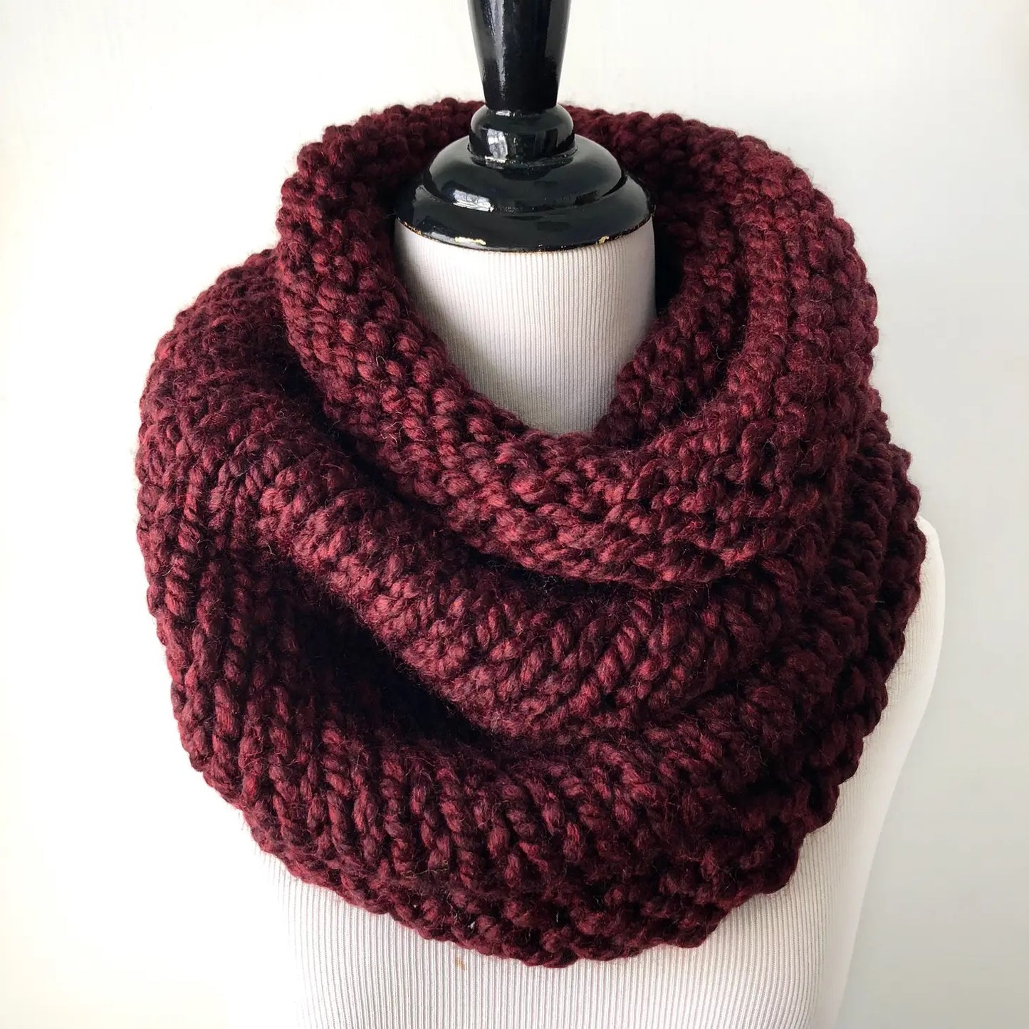 Scarf--Cowl, "Neck Warmer", Wool-Blend, Chunky Knit, Many Colors (NickiChicki)