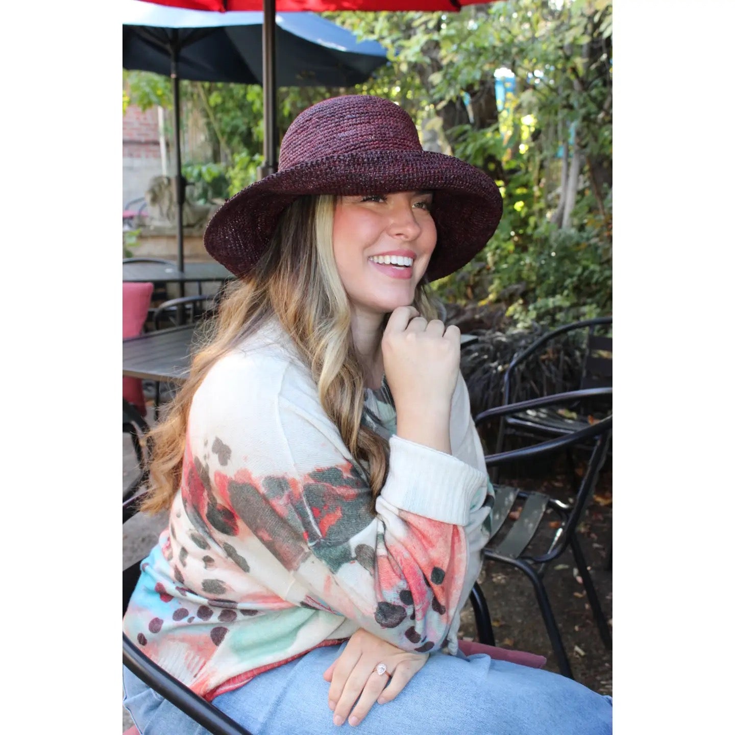 Hat--"Leor", Crochet-Raffia, 5 Colors (Shebobo)