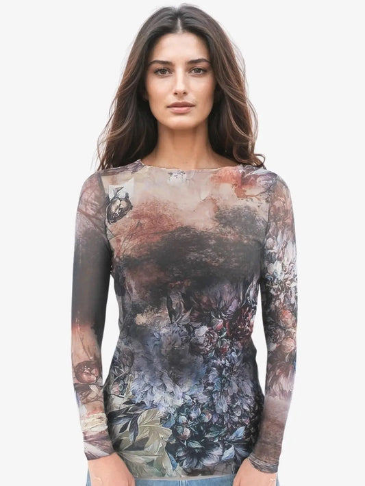 Top--"Double-Layer--Moody Garden", Long sleeved (AMB Designs)