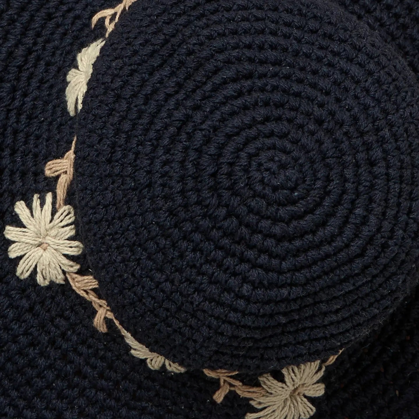 Hat--Fleur", Crocheted-Cotton, 5 Colors (By Many Hands)