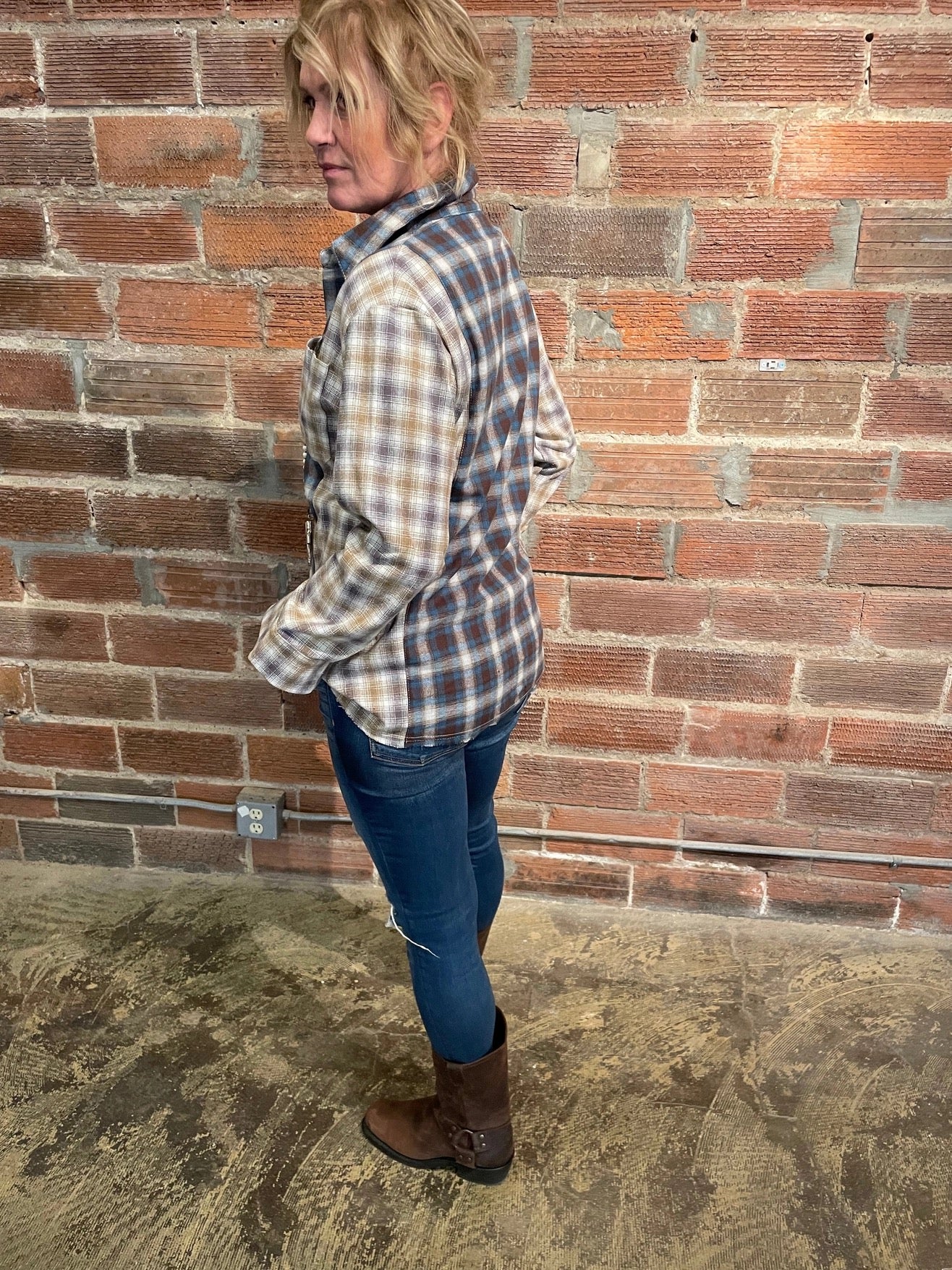 Shirt--"Patchwork", Plaid, Flannel, 2 Versions (Bohemian Grace / Grace & Grit Living)