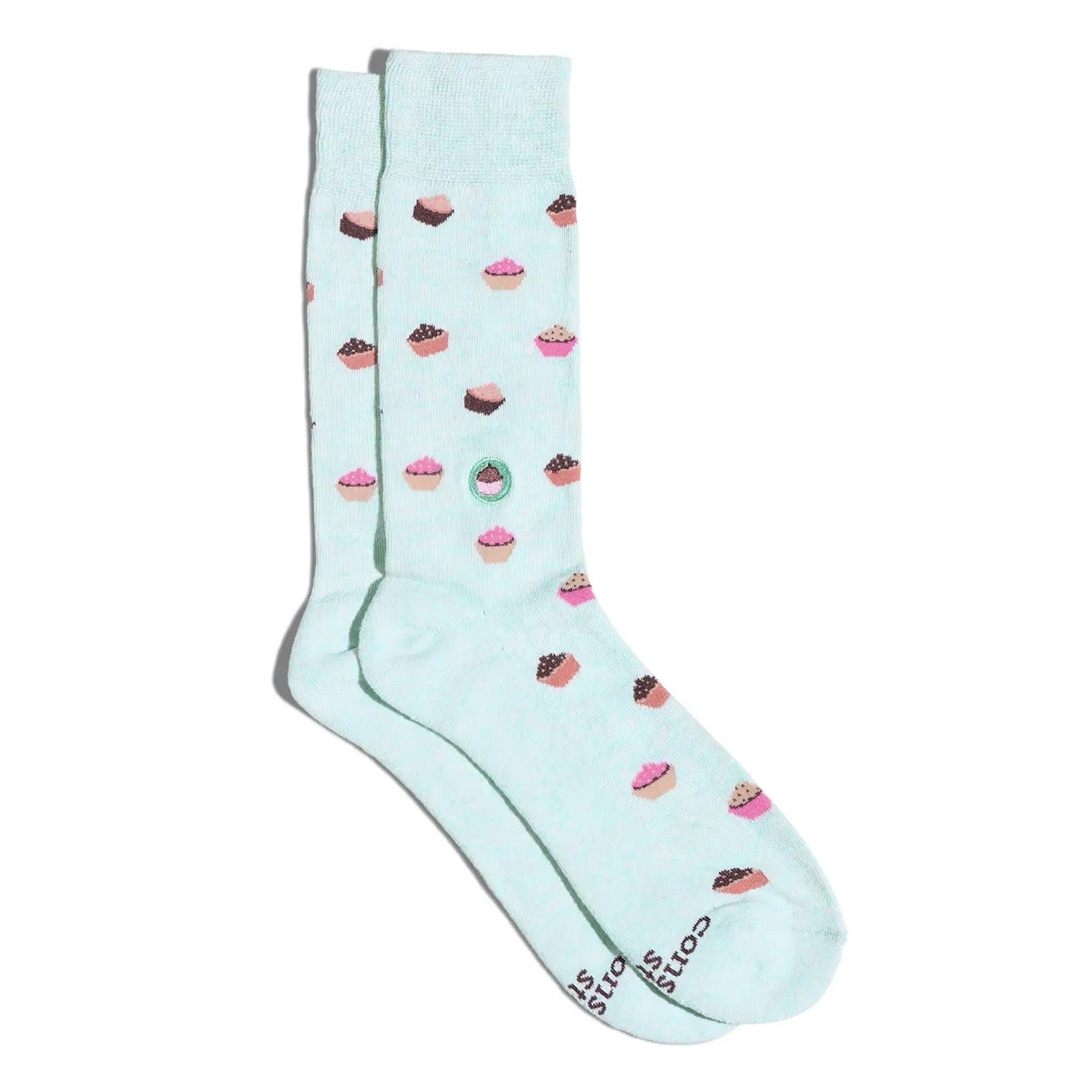 Socks--"Provide Meals", 2 Patterns (Conscious Steps)