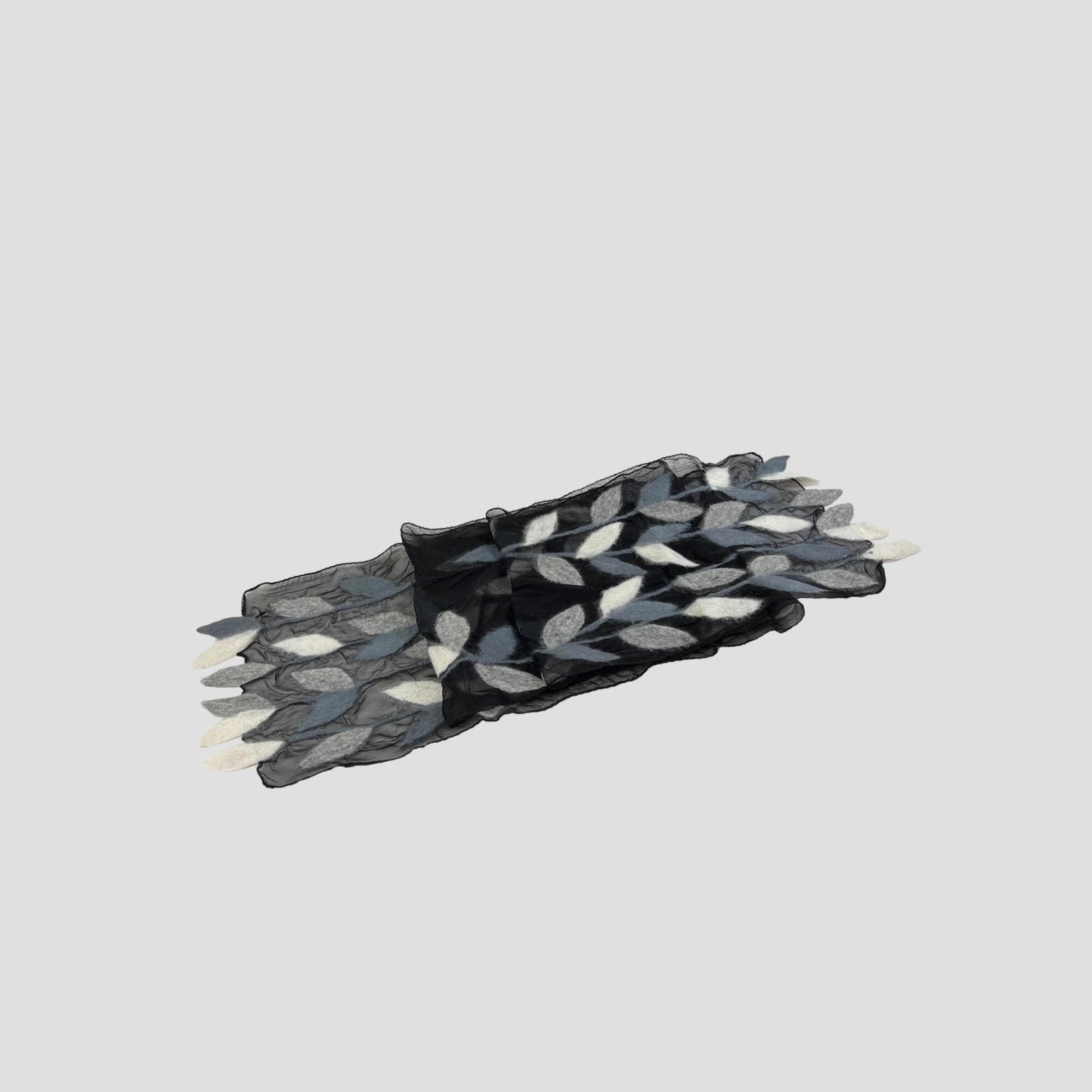 Scarf--"Leaves", Felt, 5 Colors (Feltful)