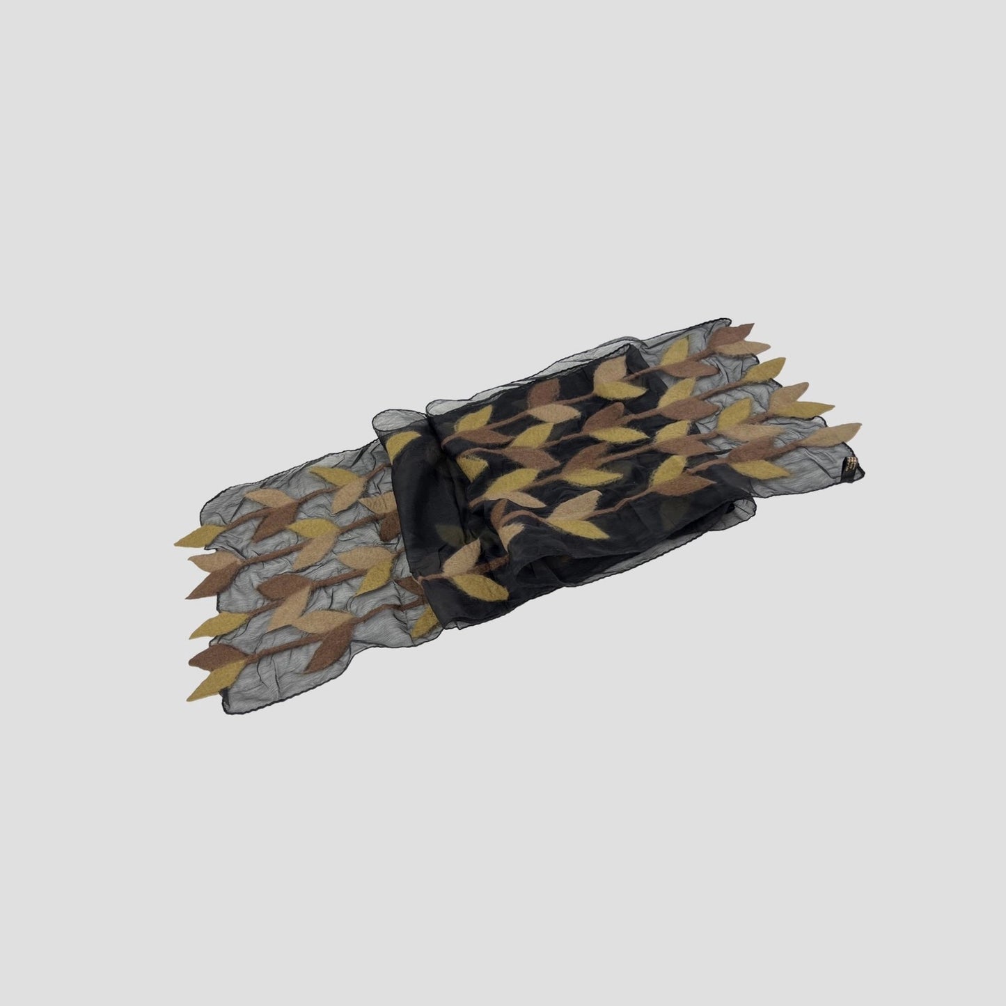 Scarf--"Leaves", Felt, 5 Colors (Feltful)