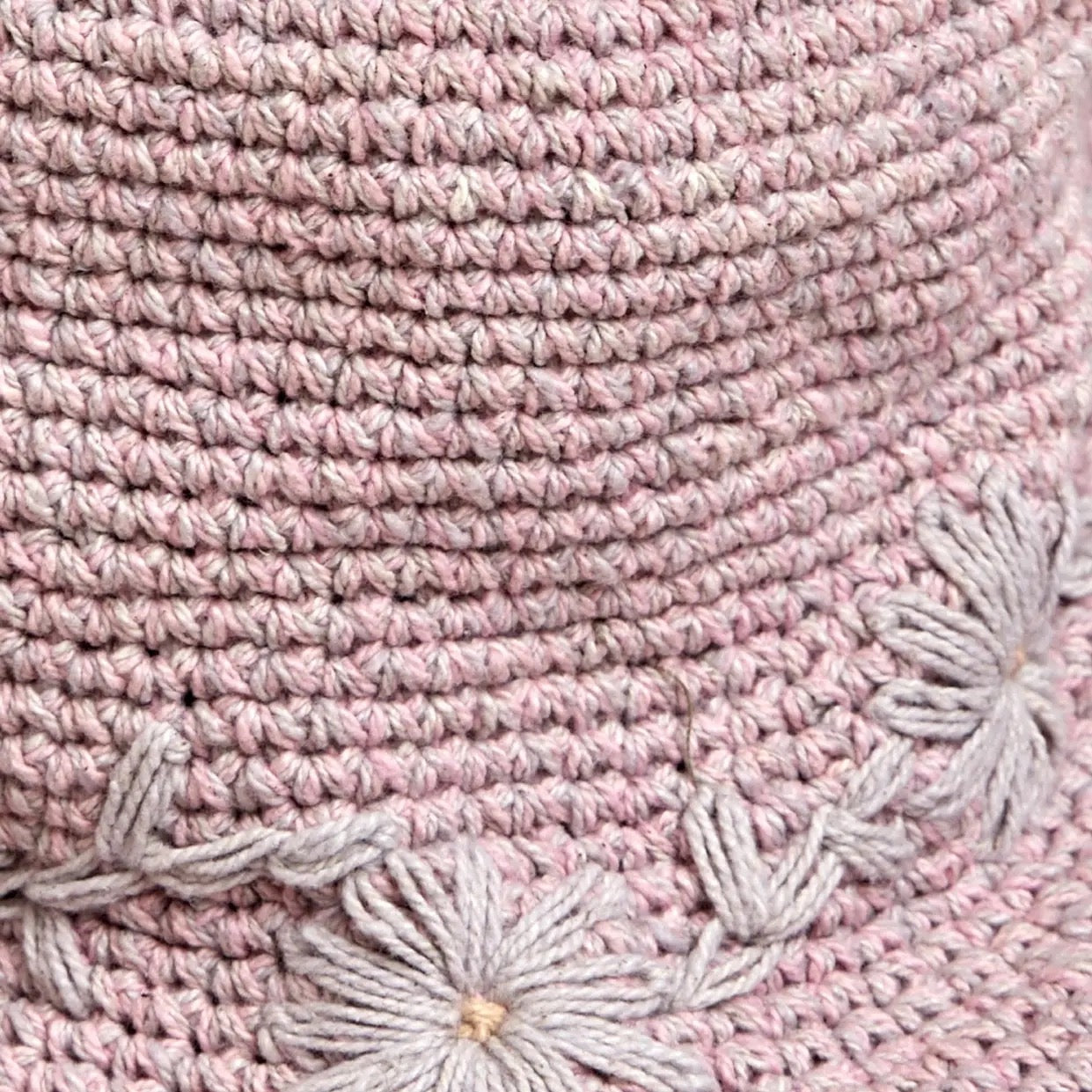 Hat--Fleur", Crocheted-Cotton, 5 Colors (By Many Hands)