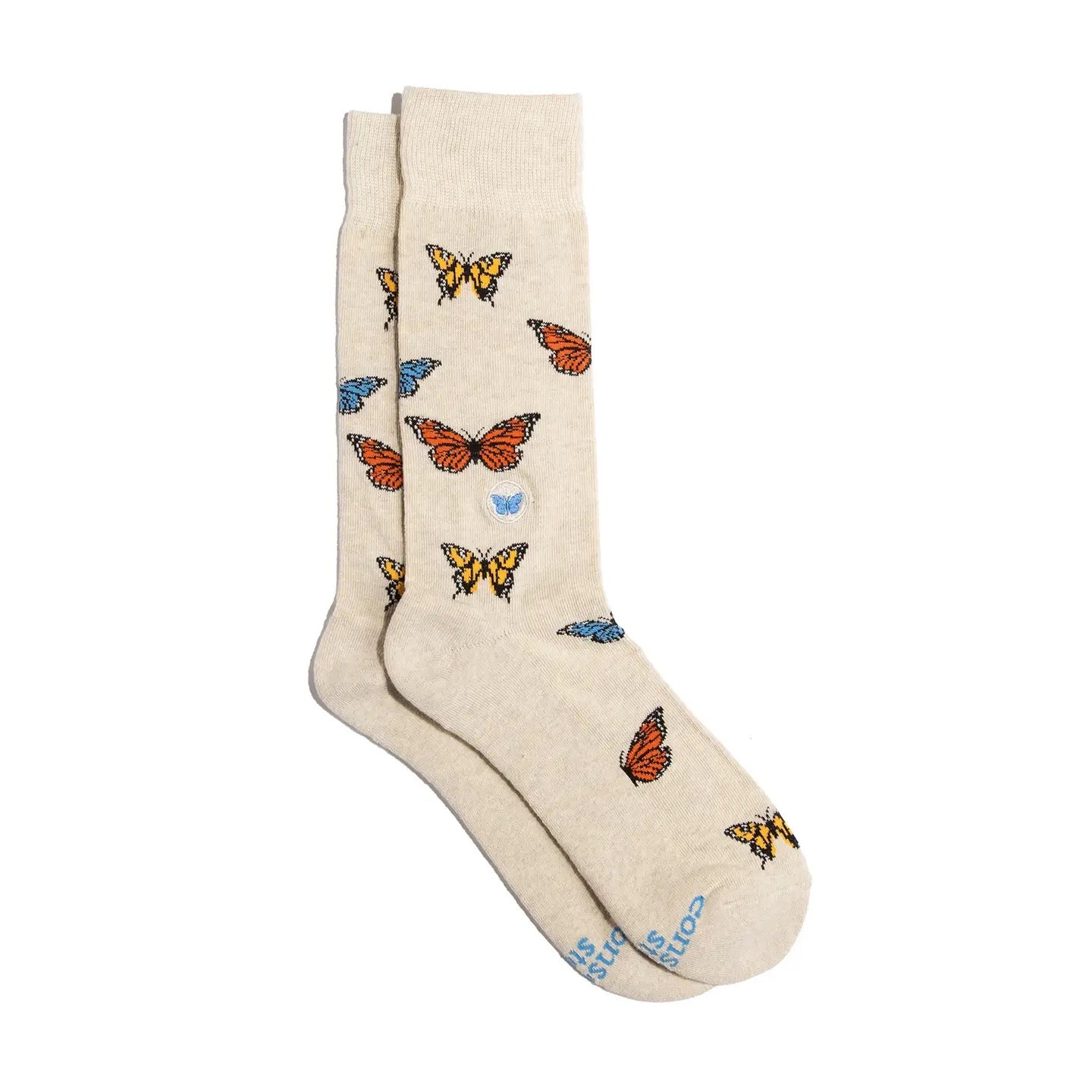 Socks--"Protect Pollinators", 2 patterns (Conscious Steps)