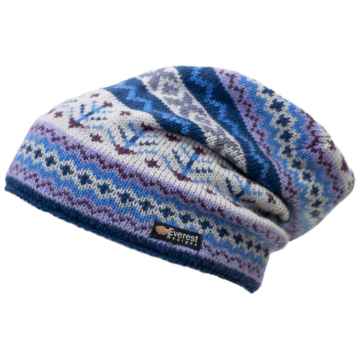 Hat--"Slouch", Wool, 2 Patterns/2 Colors (Everest Designs)