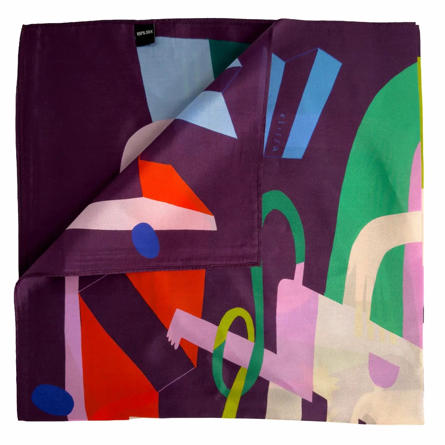 Scarf--Square, Silk, 7 Patterns (Voyager Silk Scarves)