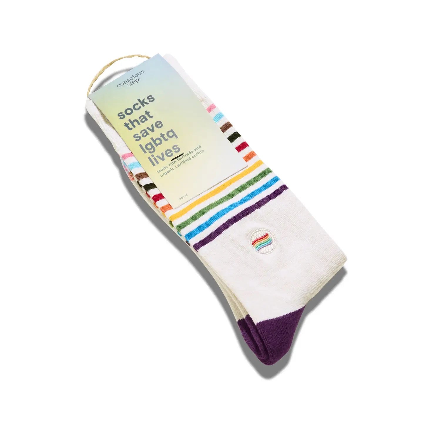 Socks--"Save LGBTQ Lives", 4 Patterns (Conscious Steps)