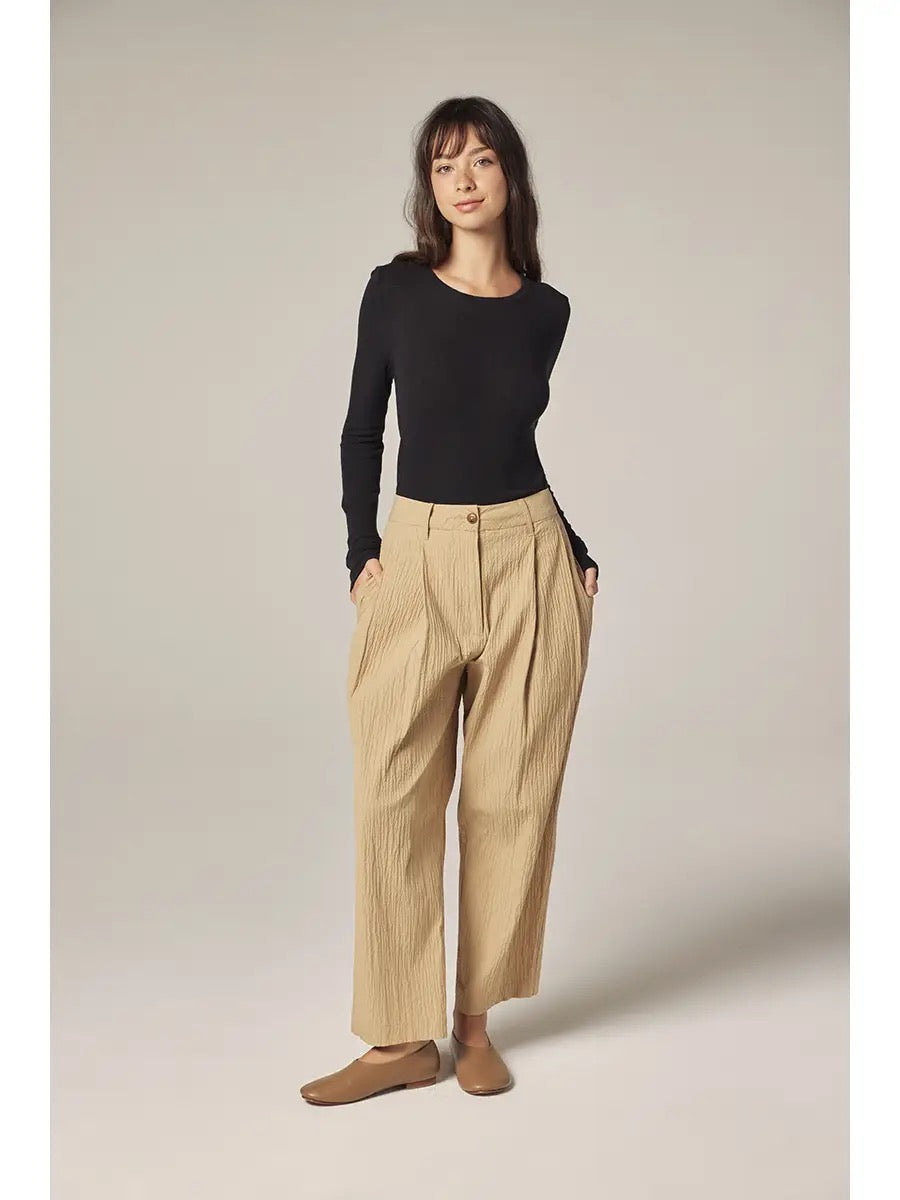 Top--Crew Neck, Long Sleeved, Wool-Blend, 4 Colors (Amente)