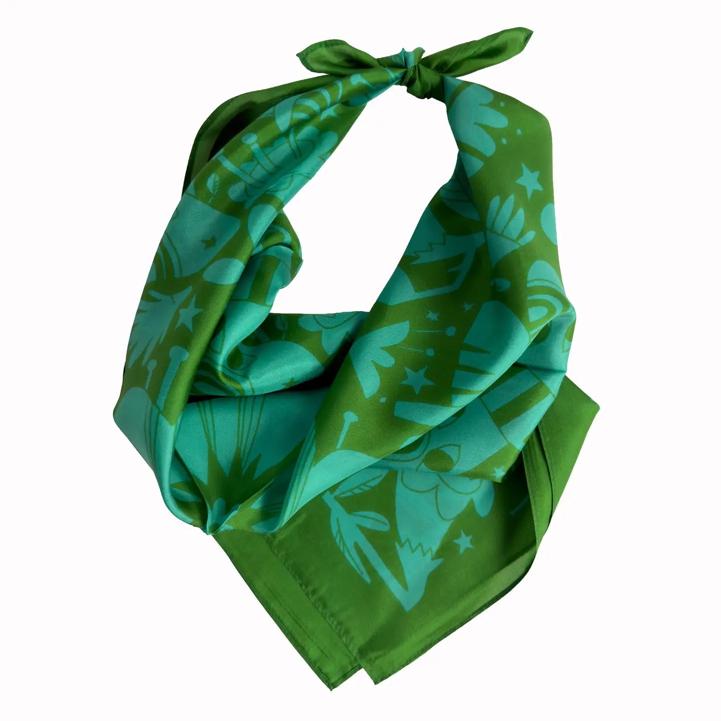 Scarf--Square, Silk, 7 Patterns (Voyager Silk Scarves)