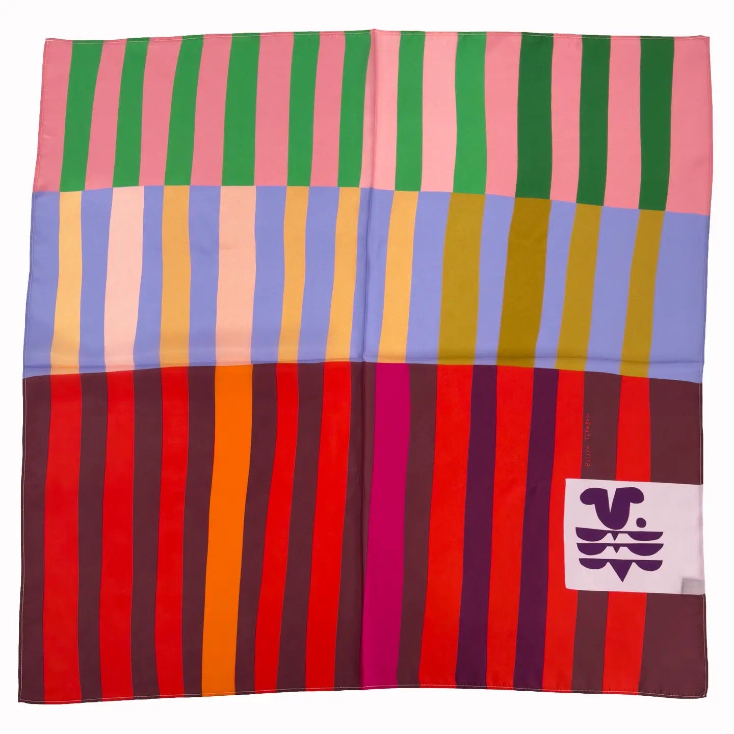 Scarf--Square, Silk, 7 Patterns (Voyager Silk Scarves)